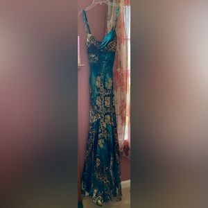 Silk Ball Gown - Cheetah Print